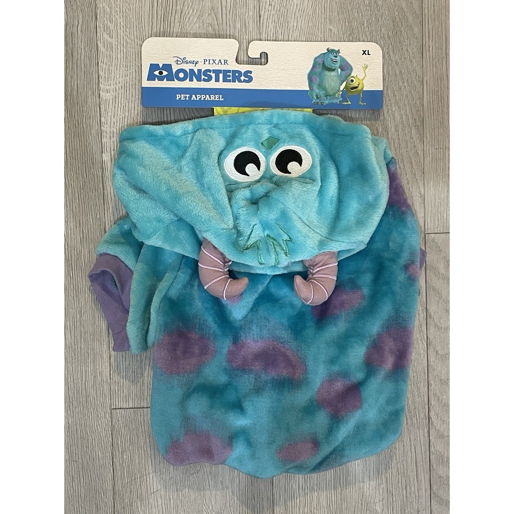 NEW Disney Pixar Halloween Fluffy Pet Dog Costume - Monsters Inc. Sulley Size XL